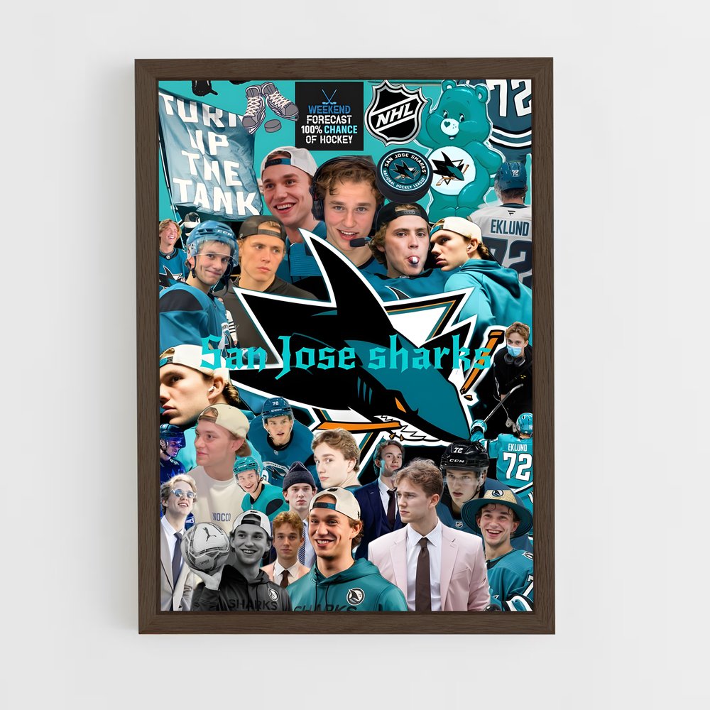 Poster L'Océan des Sharks – affiche Hockey sur glace (vue 5)